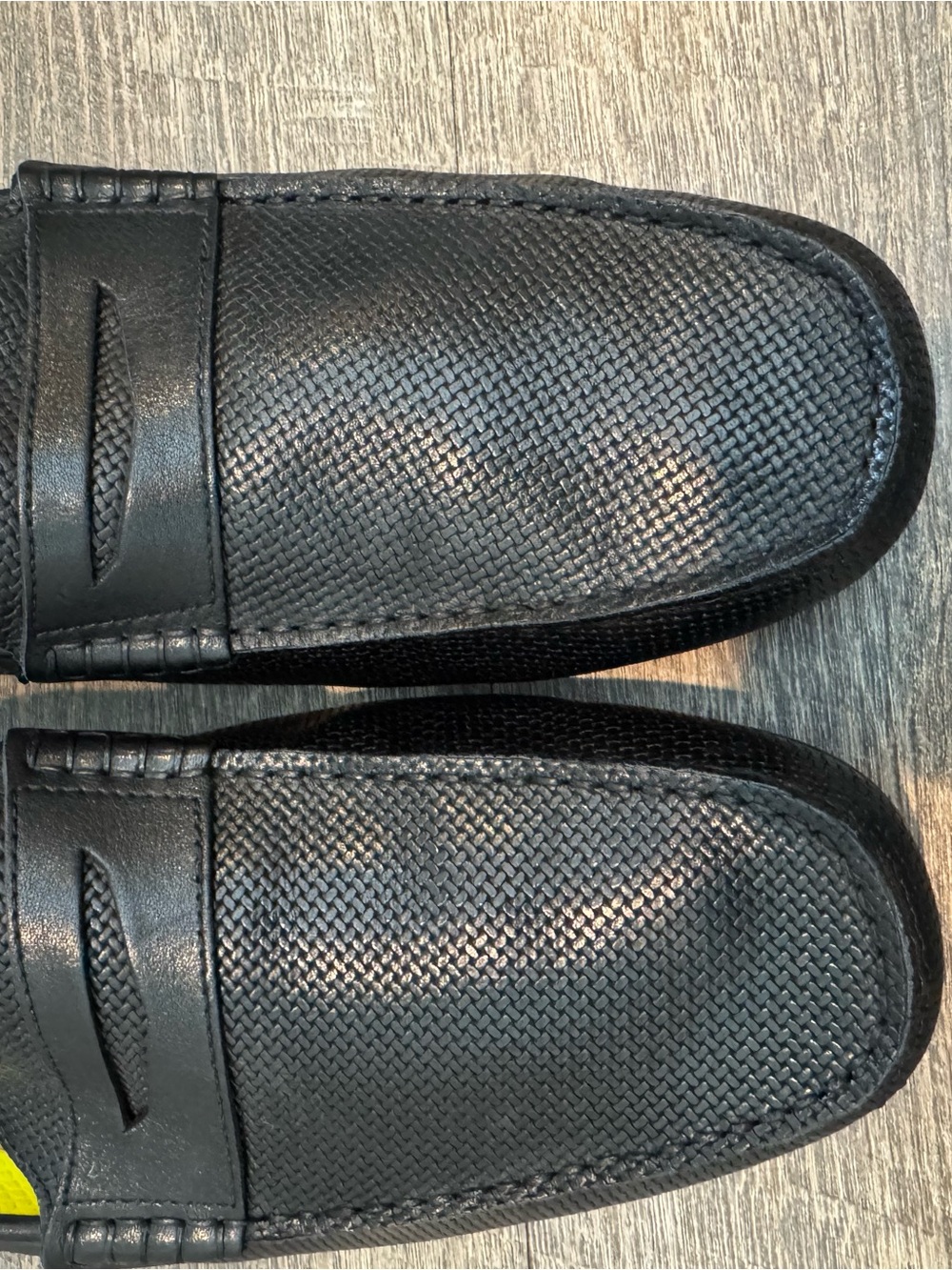Florsheim Black Perforated Penny Loafers - Picture 12 of 13